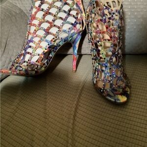 Colorful Women's Heeled Sandals